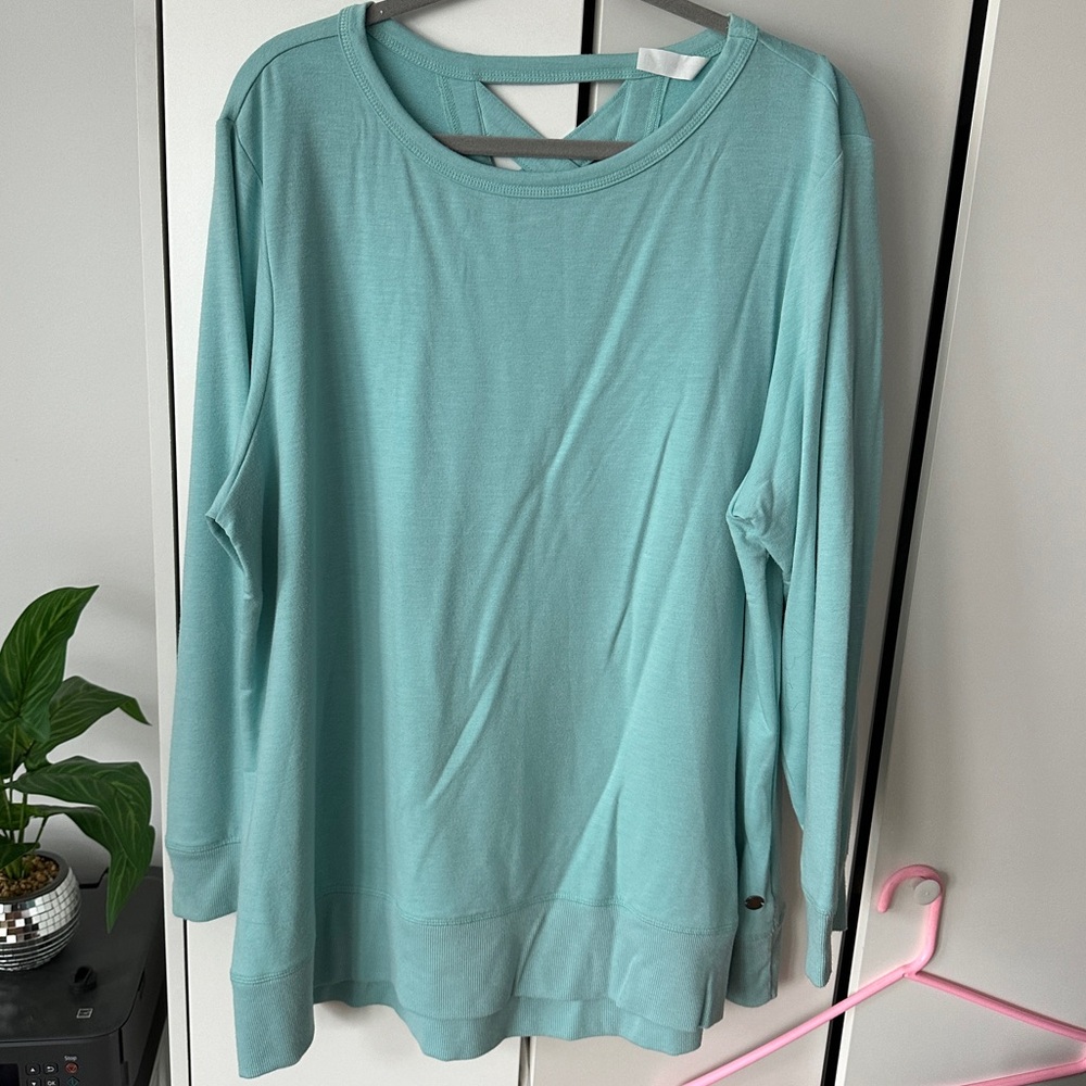 Ideology Athletic Long Sleeve Tshirt Lace Up Back